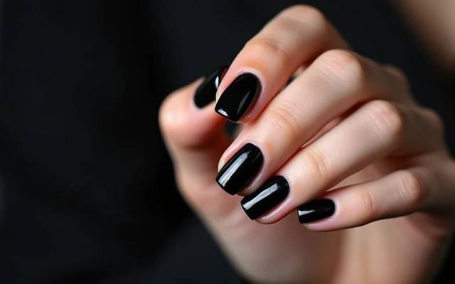 Elegantes uñas negras moda: La clave para un look inolvidable