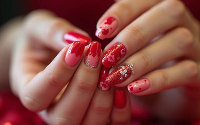 Diseños de uñas 2023 tendencias para el Día del Amor