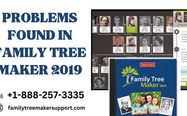 Problems found in Family Tree Maker 2019

