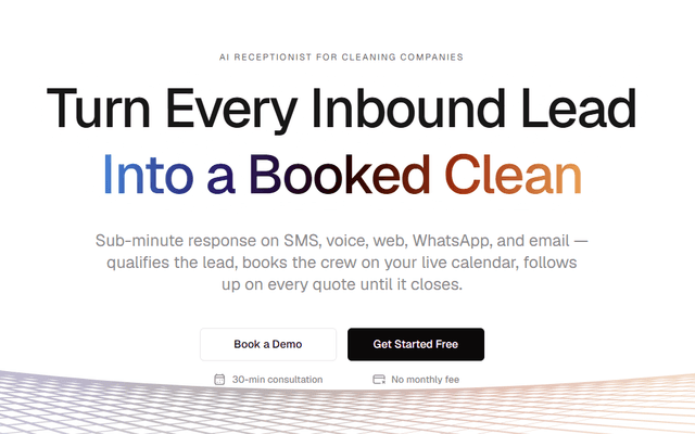 AI Receptionist for Cleaning Companies: Transforming Customer Service and Business Efficiency