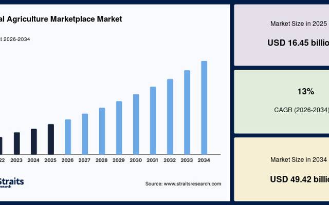 Digital Agriculture Marketplace Market Forecast 2026–2034: Revenue, Market Share and Growth Opportunities