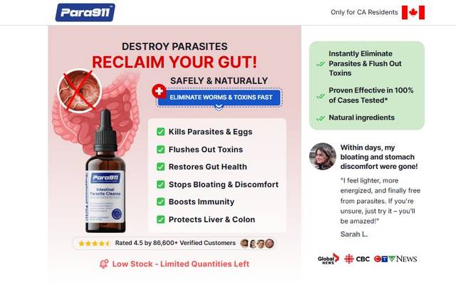 Para911 Parasites Cleanse Drop UK: Eliminate Parasites Safely