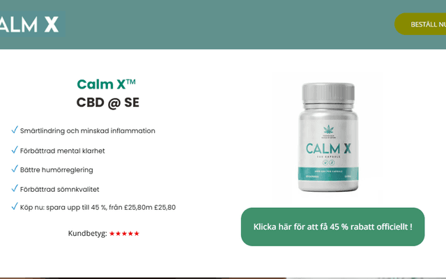 Calm X CBD Capsules: En naturlig lösning för stresslindring och välbefinnande


