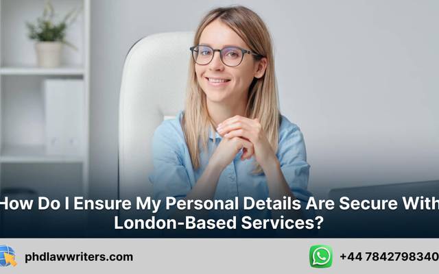 How do I ensure my personal details are secure with London-based services?