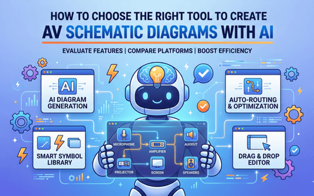 How to Choose the Right Tool to Create AV Schematic Diagrams with AI