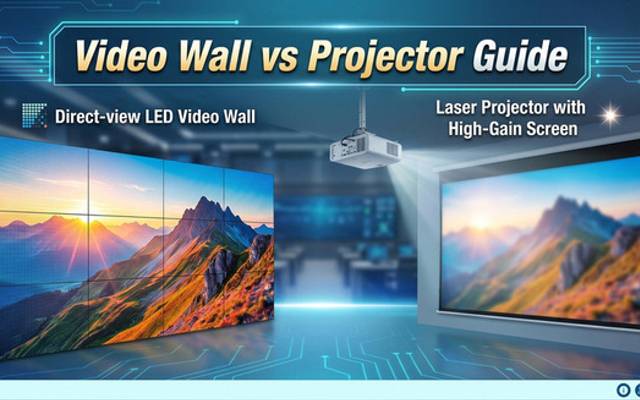 Video Wall vs Projector for Future Offices: Which Display Technology Is Worth the Investment?
