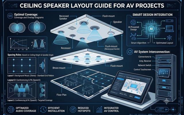 Common Ceiling Speaker Layout Mistakes That Affect Audio Performance