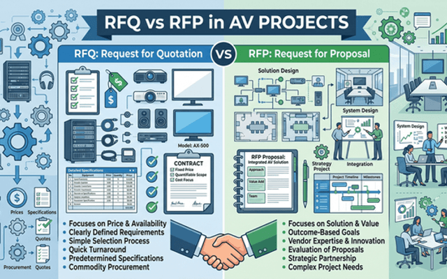 RFQ vs RFP: Procurement Best Practices for AV Integrators