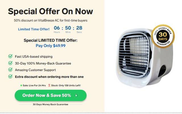 Vital Breeze AC Reviews: Everything You Need to Know About Vital Breeze AC