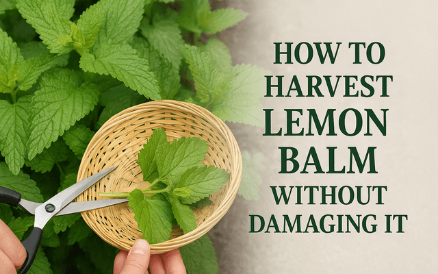 How to Harvest Lemon Balm Without Damaging It