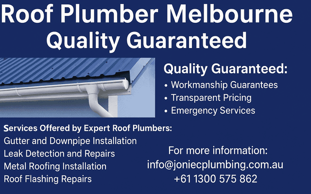 Roof Plumber Melbourne – Quality Guaranteed
