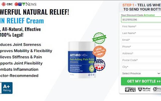 Arthro MD+ Cream France: A Helpful 100% Safe Supplement!