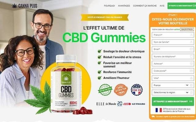 Canna Plus CBD Gummies France Avis Avantages, Ingrédients, Effets secondaires, Gummies antidouleur, Prix et où acheter ?