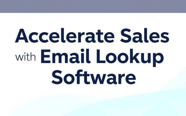 Accelerate Sales with Email Lookup Software