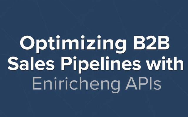 Optimizing B2B Sales Pipelines with Enrichment APIs