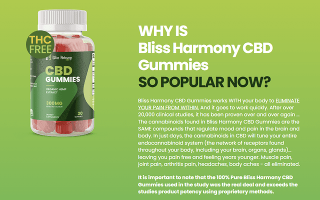 Bliss Harmony CBD Gummies: Unleash Fast Relief—Dominate Pain, Anxiety