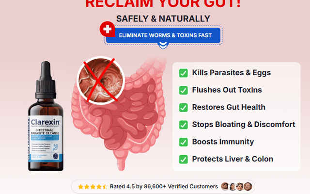 Clarexin Intestinal Parasite Cleanse : Reviews 2025″ Side Effects, Best Results, Works & Buy!