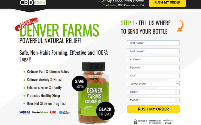 How to Order Denver Farms CBD Gummies from the Official Website?
