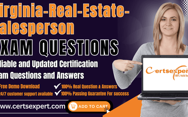 Virginia-Real-Estate-Salesperson Exam Dumps for Guaranteed Result