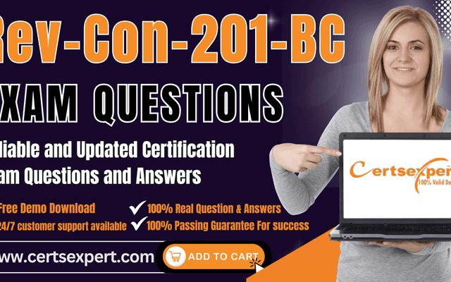 Rev-Con-201-BC Exam Dumps: Pass with Confidence Today!