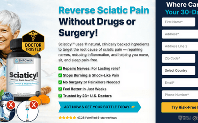 Sciaticyl Nerve Support™ US CA: Supporting Nerve Regeneration and Reducing Muscle Spasms