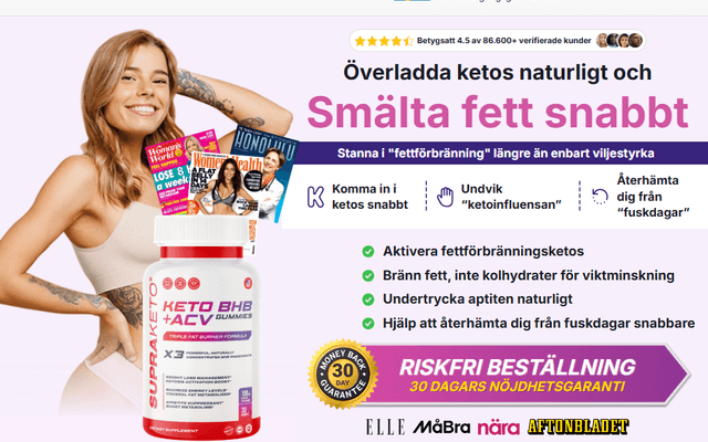 Supra Keto BHB + ACV Gummies Sweden - Hur man går ner i vikt snabbt och effektivt