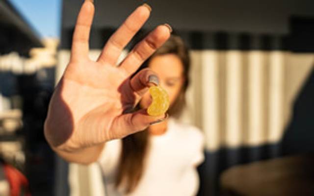 Peach Honey CBD Gummies for Stress, Anxiety, Pain 