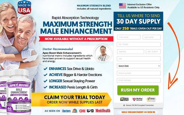 🌋 Apex Boost Male Enhancement Supplement: Fuel Your Drive, Maximize Size, and Experience Longer-Lasting Performance with Con