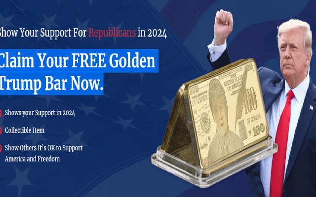 Free Trump Gold Bar Take It Quickly