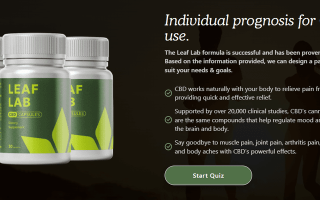 Leaf Lab CBD Capsules UK: Natural Pain Relief & Stress Management
