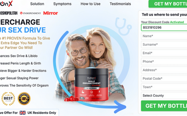 StallionX Male Enhancement Gummies™ UK: Daily Support for Men’s Wellness