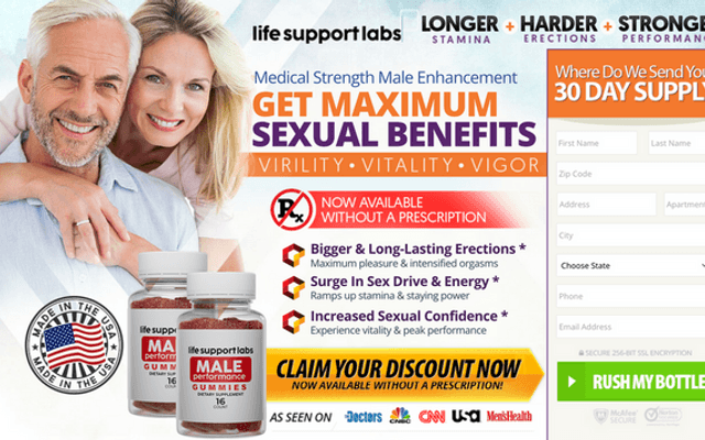 Life Support Labs Male Performance Gummies™: Support Confidence and Performance