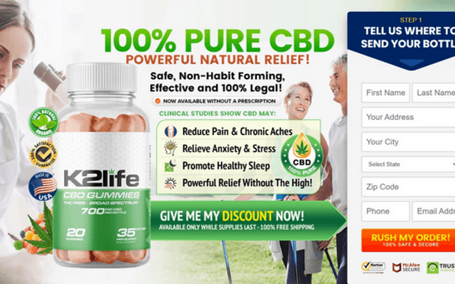 K2Life CBD Gummies ZA CH US: A cannabidiol that is safe, effective, & legal!