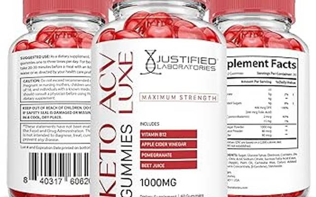 Luxe Keto ACV Gummies with Natural Ingredients for Energy & Focus