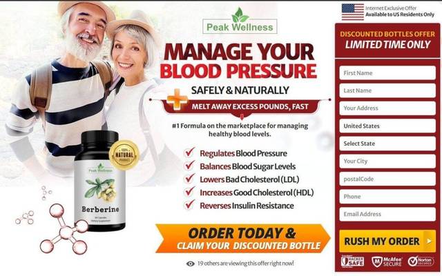 Peak Wellness Berberine Blood Stabilizer Where to Buy and Price for Sale Deal