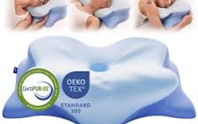Derila ERGO Memory Foam Pillow Supportive Butterfly Shape for Neck, Back, and Shoulder Pressure Relief