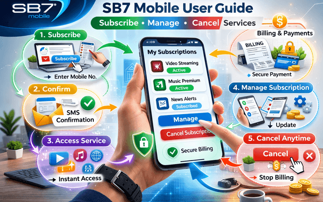 SB7 Mobile User Guide: How to Access, Manage, and Control Your Subscription Services