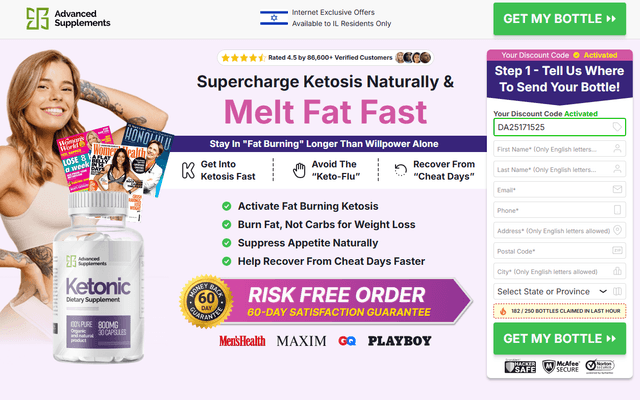 Ketonic Keto Capsules Israel OFFICIAL | Get #1 Weight Loss NEW!