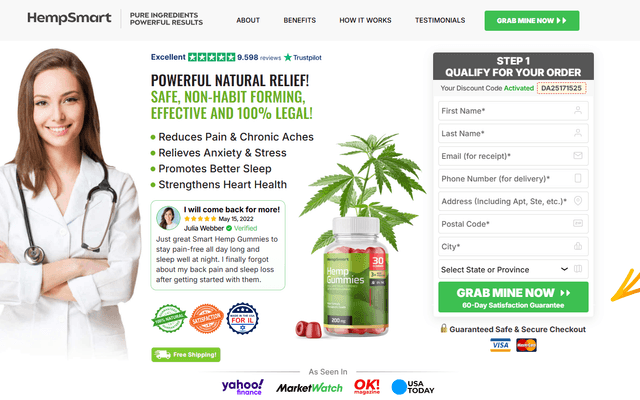 Smart Hemp Gummies Israel 100% Pure, Price & Buy, Relieve Chronic Pain!