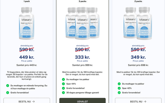 Ivitasana™ Danmark: Topvalg for gennemsigtige og effektive kosttilskud