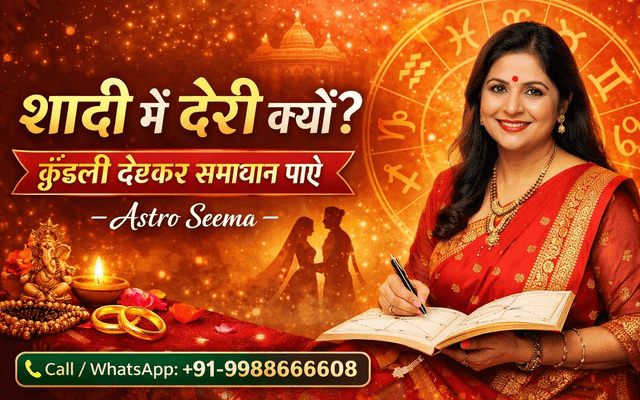 शादी में देरी क्यों? कुंडली देखकर समाधान पाएं – Astro Seema
