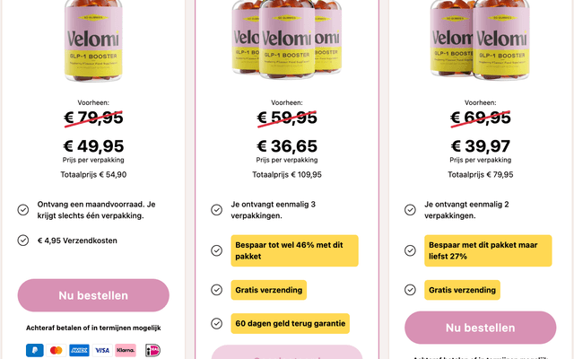 Velomi GLP-1 Booster Gummies NL BE: [De waarheid onthuld] Denk goed na voordat u koopt!
