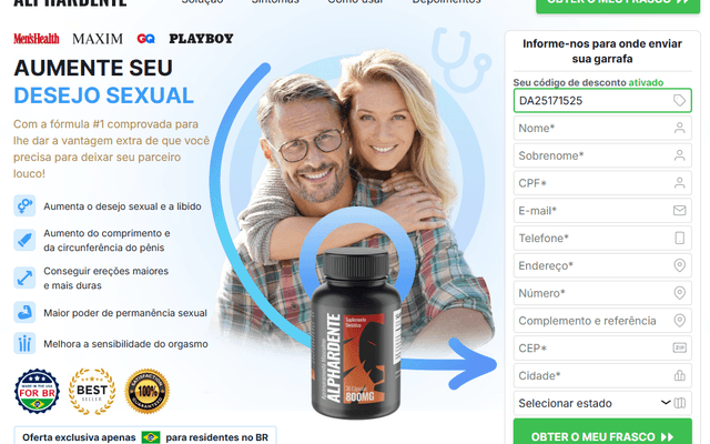 Alphardente Capsules Brazil Melhor oferta?