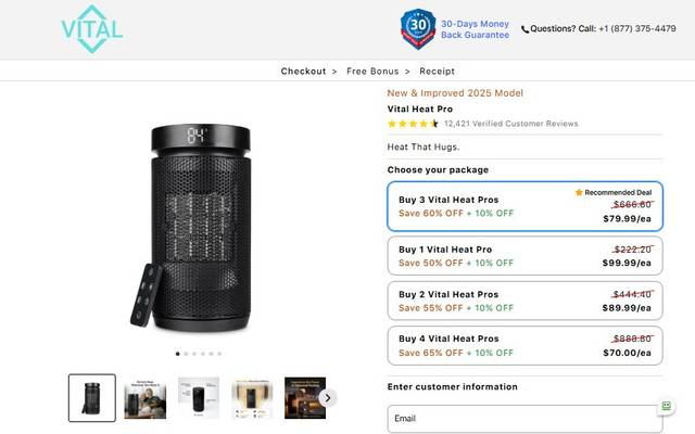 Vital Heat Pro Reviews – [PRICE DROP] Get This Heater for Less in 2025!