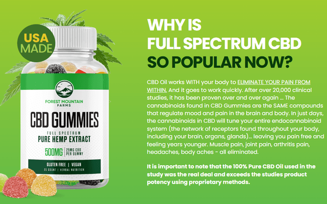 Forest Mountain Farms CBD Gummies – Complete Guide, Ingredients, Price & User Reviews