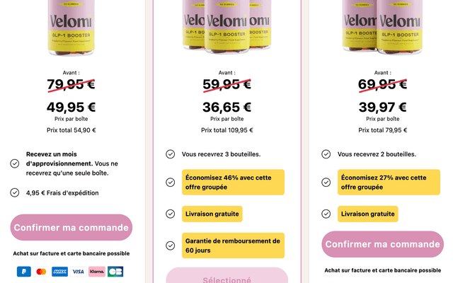Velomi GLP-1 Gummies™ France: Resultats Progressifs en 2-3 Semaines, Ideal pour Adultes