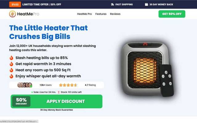 HeatMe Pro Germany Reviews -  Guide: Heating Power, Usage, Pros and Cons!