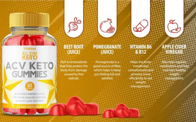All Star Keto ACV Gummies | Natural ACV Support for Energy & Fat Burn