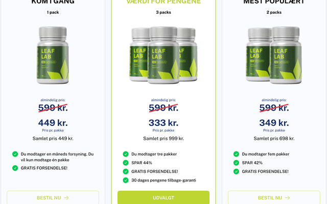 Leaf Lab CBD Capsules™ Danmark: Lindrer muskelsmerter og gigt naturligt