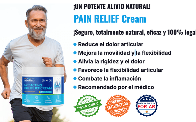 ArthroMax+ Cream™ Puerto Rico: Recomendada por medicos, reduce la inflamacion rapidamente.